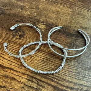 Bracelet set (three) | Silver